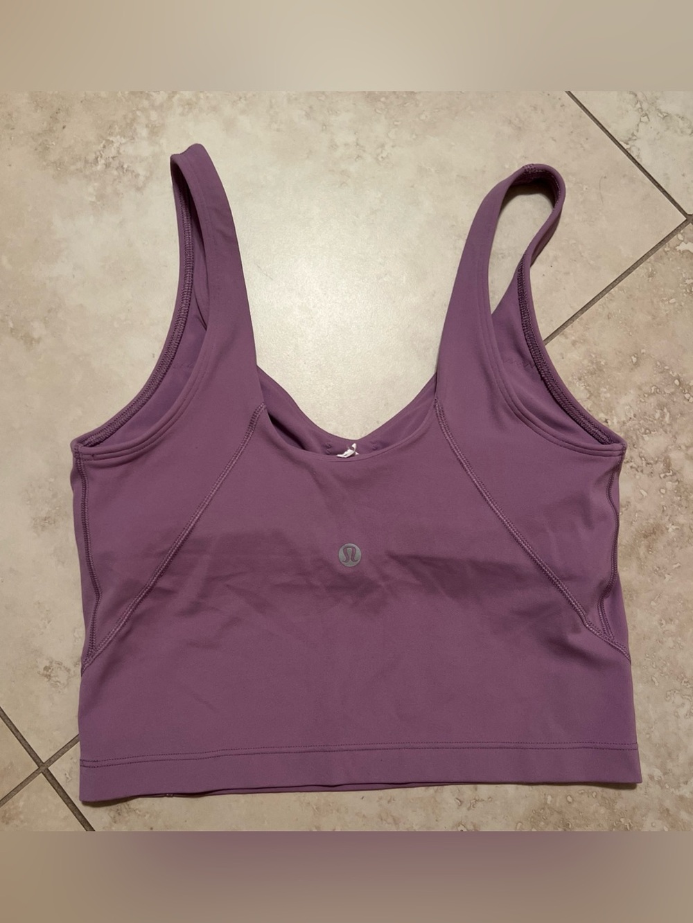 Lululemon align purple tank bra size 4 Lavender   LW1CW8S - Picture 2 of 6